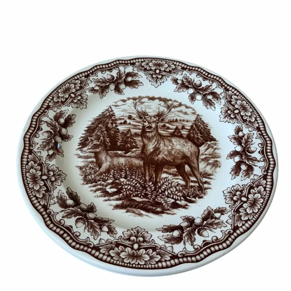 Royal Stafford Homeland STAG Porcelain Dinner Plates 11